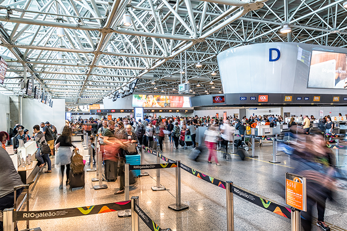 Rio de Janeiro/Brazil - August 26th 2019: Galeão International Airport (Aeroporto Internacional Tom Jobim) - Riogaleão